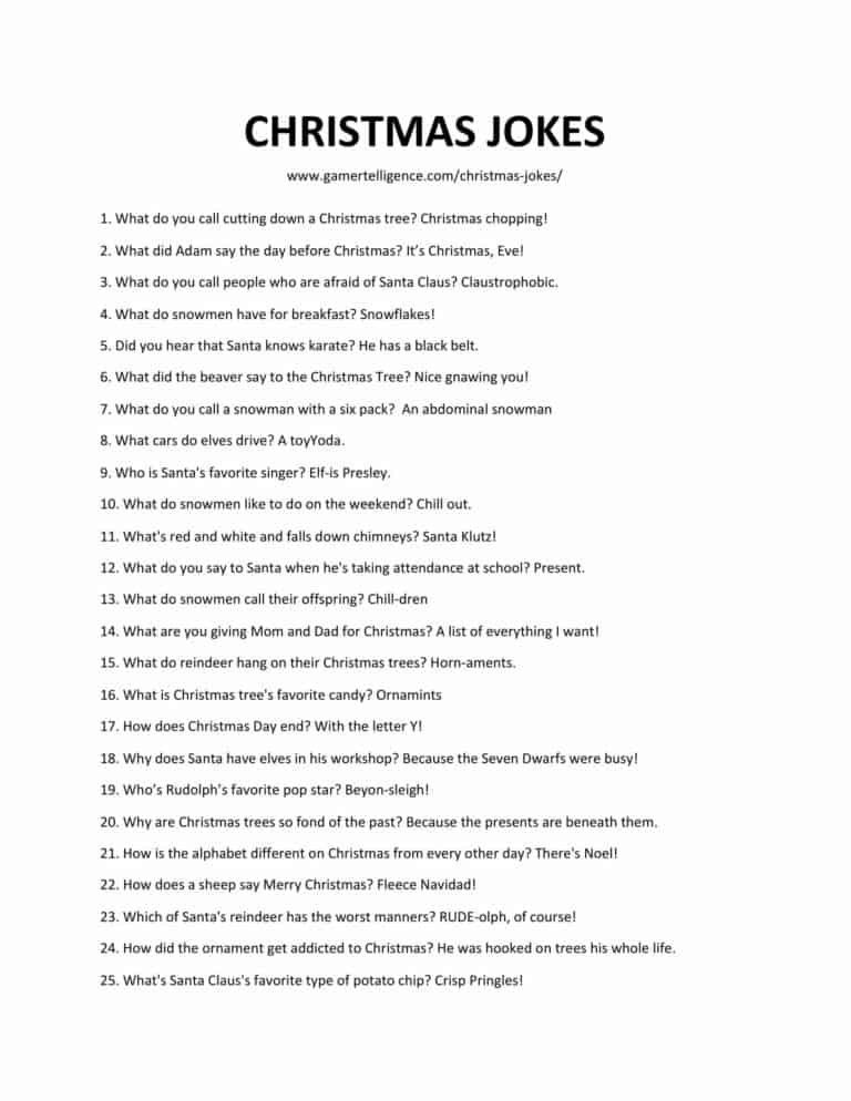 38 Best Christmas Jokes The only list you'll need.