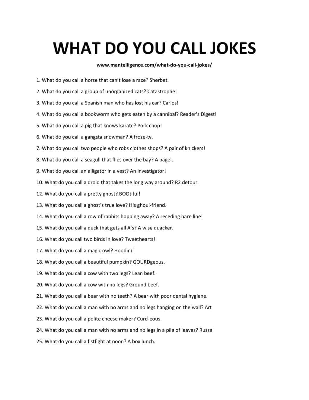 What Do You Call A Joke That S Not Funny