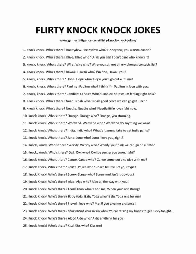 17 Knock Knock Jokes New And Cheerful Ways To Flirt With Anyone 