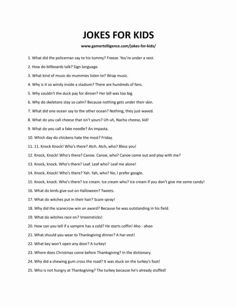 31 Hilarious Jokes for Kids to Easily Make Your Little One Laugh!