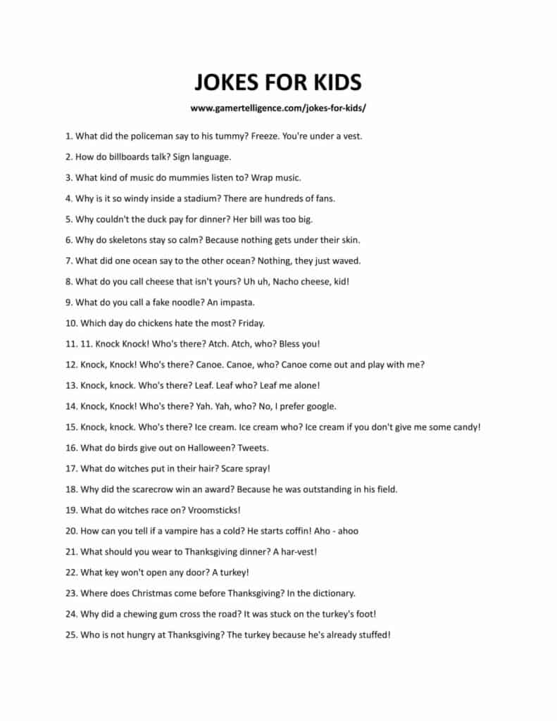 31 Hilarious Jokes for Kids to Easily Make Your Little One Laugh!